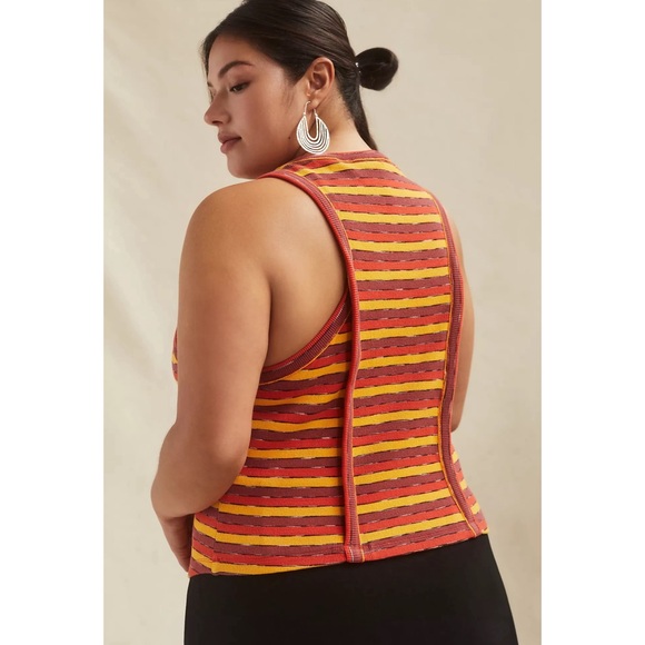 Anthropologie Ribbed Racer Tank NWT SZ XL - Picture 7 of 16